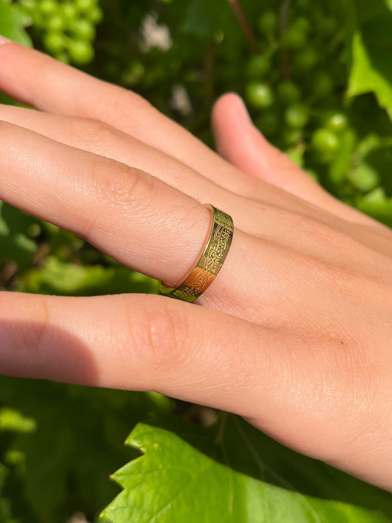 "With Hardship Comes Ease" Ring