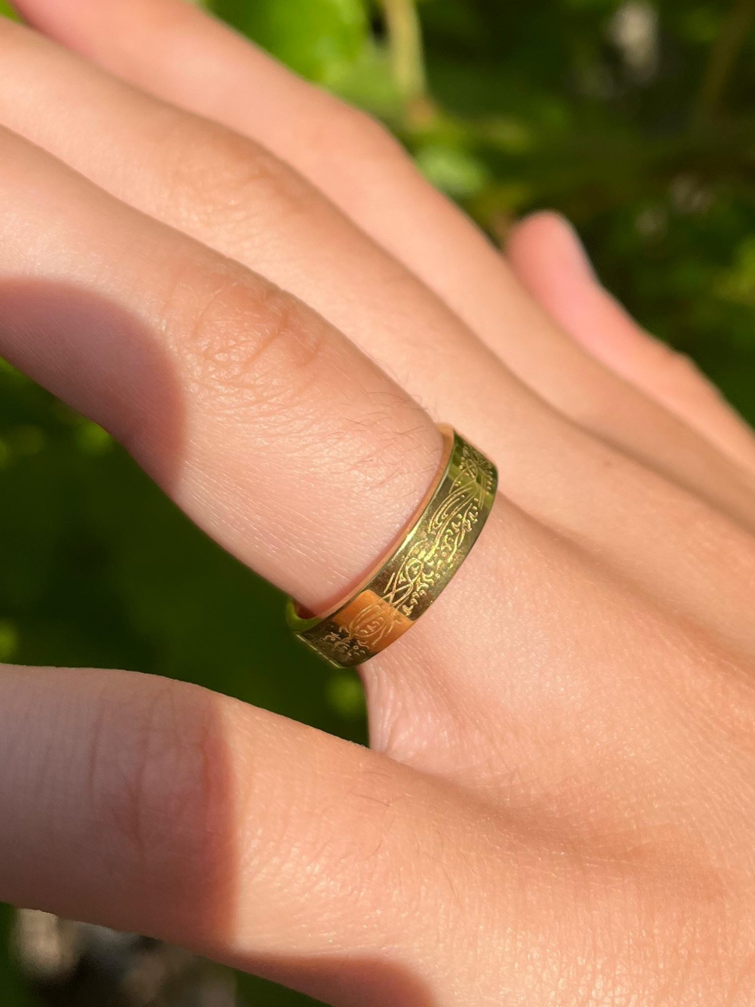"With Hardship Comes Ease" Ring