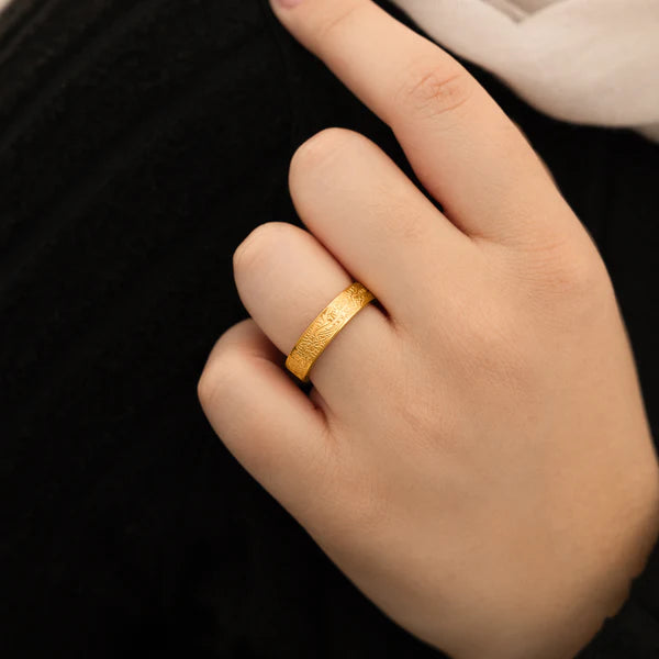 "With Hardship Comes Ease" Ring