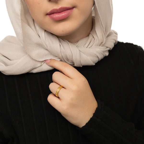 "With Hardship Comes Ease" Ring
