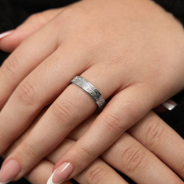 "With Hardship Comes Ease" Ring