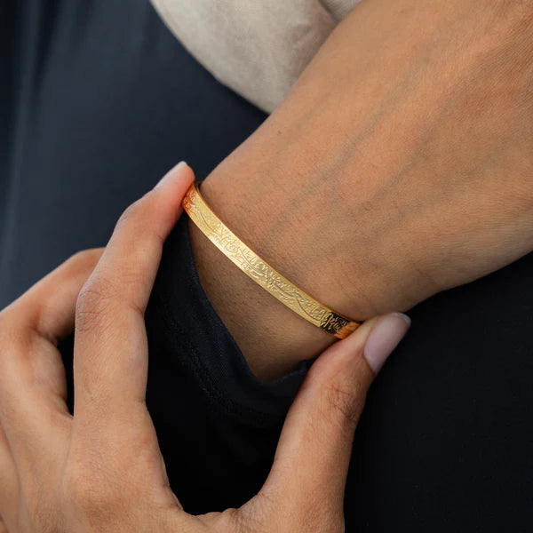 "With hardship comes ease" Cuff