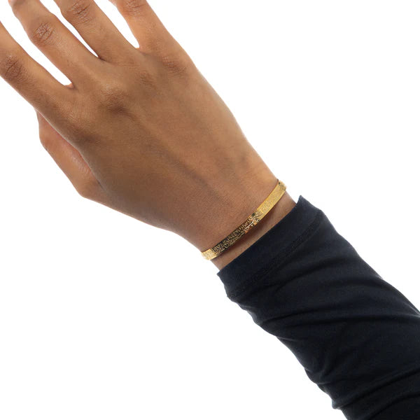 "With hardship comes ease" Cuff